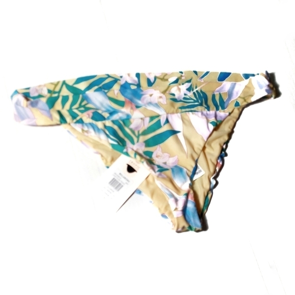 Billabong Yellow Floral Bikini Bottom - Picture 1 of 5